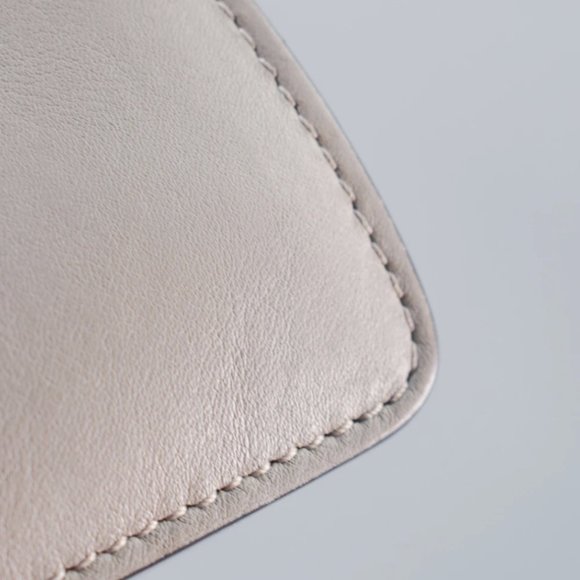 CHLOE LIGHT GREY LEATHER/SUEDE FAYE MEDIUM SHOULDE - Picture 9 of 11